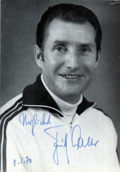 Walter, Fritz: Autograph Football World Cup 1954. Fritz Walter