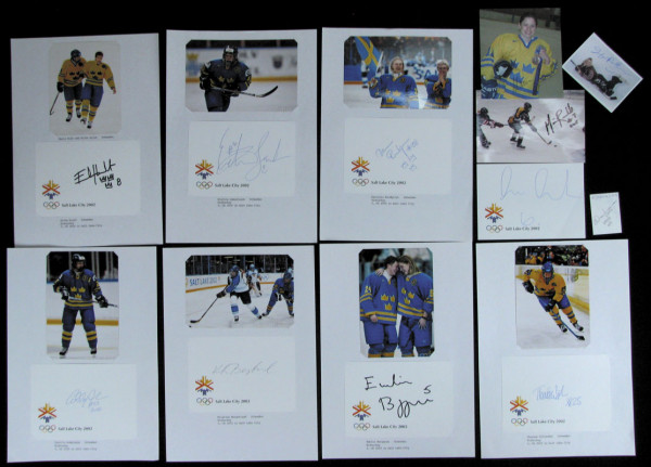 Eishockey OSW 2002 Frauen SWE: Olympic Games 2002 Autograph Icehockey SWE Women