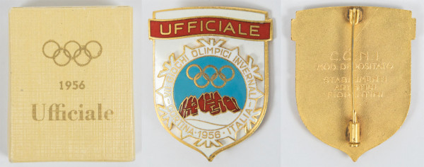 Olympic Games 1956 Cortina Participation badge