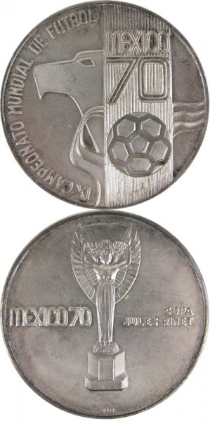 World Cup 1970 Participation medal and badge