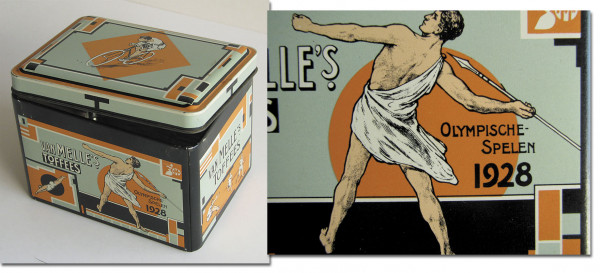 Olympic Games 1928 Toffee Tin box