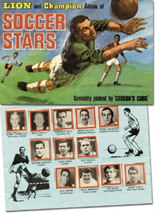 LION and CHAMPION Album of Soccer Stars