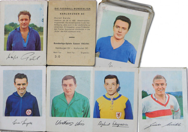 Fußball-Bundesliga 1963/64 73 Karten, Sammelbilder-Heinerle 63