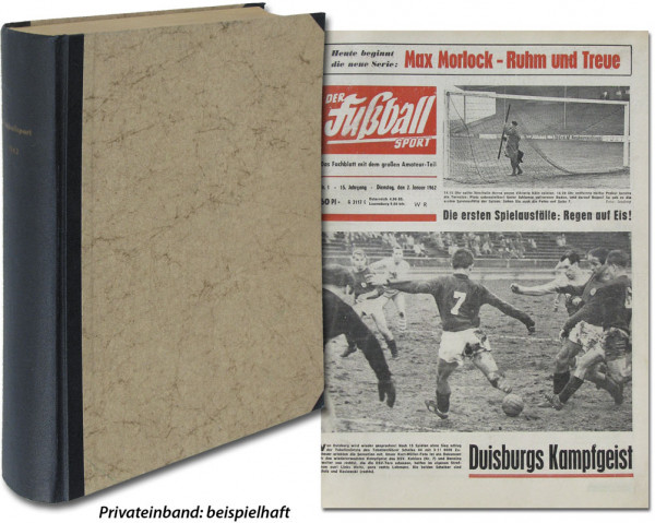 Der Fußball Sport 1962 : Nr.1-53 komplett