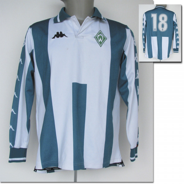 match worn football shirt Werder Bremen 2001