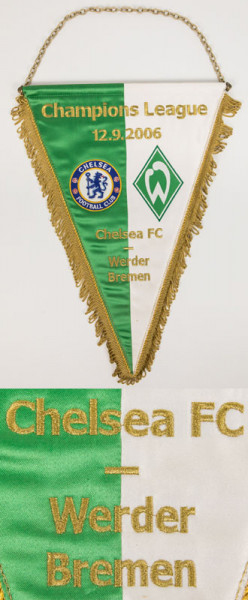 Match pennant CL 2006. Werder Bremen - Chelsea FC
