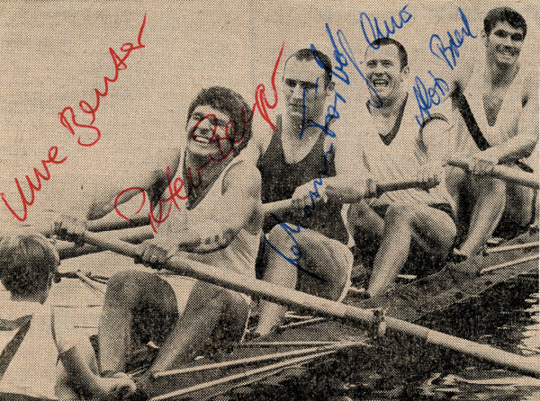 Deutschland Rudern Vierer OSS1972: Olympic Games 1972 Autograph Rowing Germany