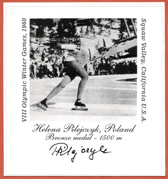 Pilejczyk,Helena: Autograph Olympic Games 1960 speedskating