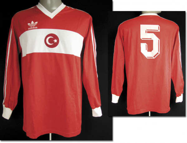 match worn football shirt Turkey 1983