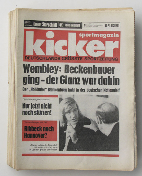 Kicker 1973 Don. : Jg.: Nr.3-103 komplett