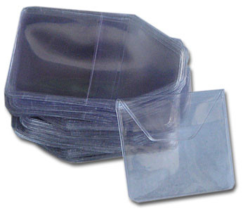 Colllecter's coin/medal plastic pouches 65x65mm.
