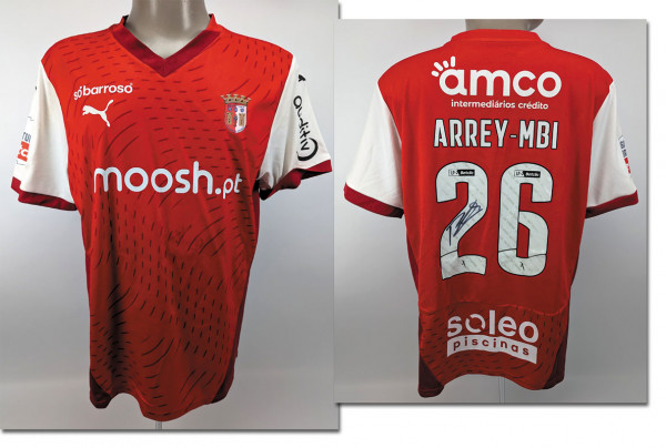 Bright Arrey-Mbi am 11.08.2024 gegen Estrela, Braga, Sporting - Trikot 2024/2025