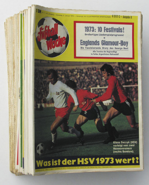 Fußball-Woche 1973 Mon. : Nr.1-53 komplett