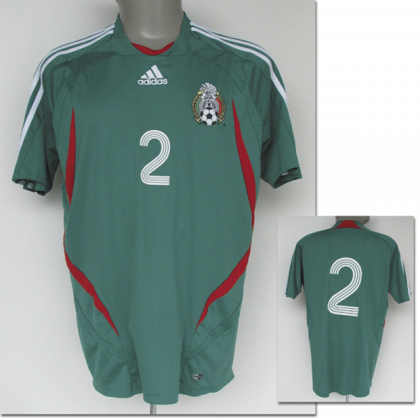 match worn football shirt Mexico 2007