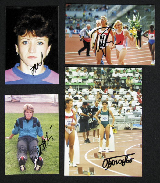 OSS 1992 4x100 m GUS: Olympic Games 1992 Autograph Atletics GUS