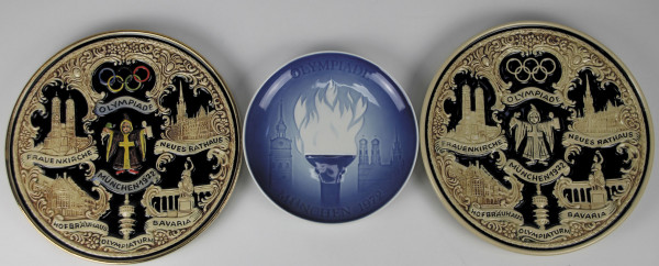 Olympic Games Munich 1972 3 plates