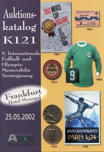 9. AGON Auktion: Auktions-Katalog: SportMemorabilia Frankfurt