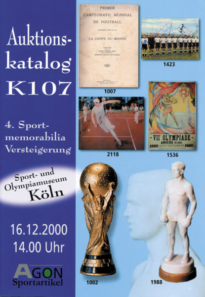 4. AGON Auktion: Auktions-Katalog: SportMemorabilia Live Köln