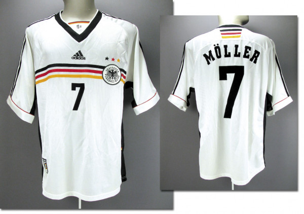 match worn football shirt Germany 1998