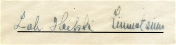 Liimatainen,Heikki: Olympic games 1920 1924 Autograph