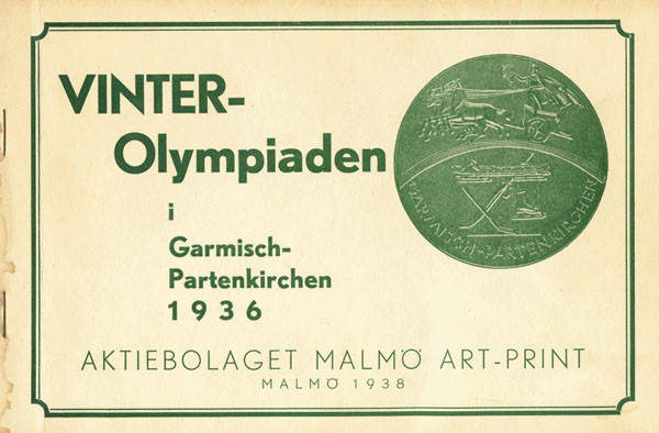 Olympic games 1936. Rare Swedish Report