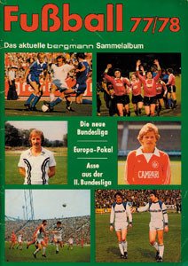 German Football Sticker Album from Bergmann 1977.