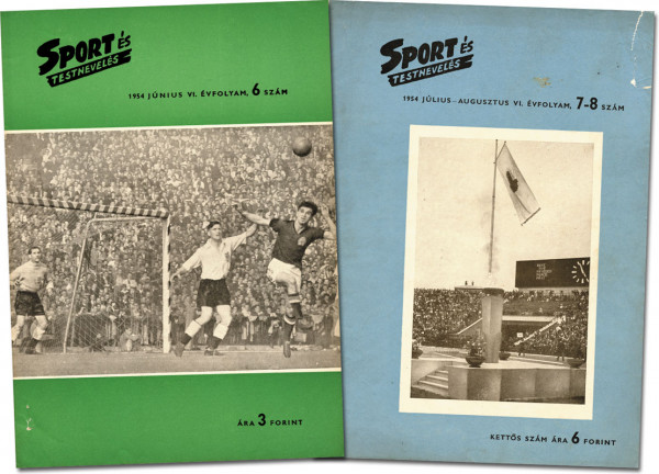 Sport és Testnevelés WM 1954, 2 Ausgaben, ungebunden.
