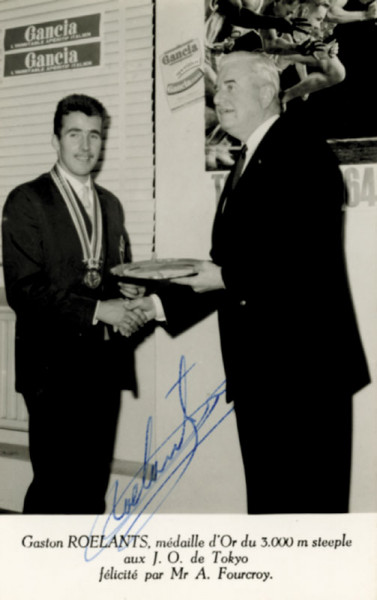 Roelants, Gaston: Autograph Olympia Gold 1964 athletics