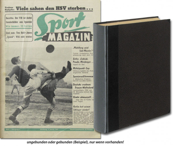 Sport Magazin 1951 : 6.Jg.: Nr.1-52 komplett