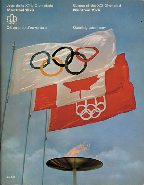 Offizielles Programmheft. Games of the XXI Olympiad Montréal 1976. Opening ceremony. 17th July 1976