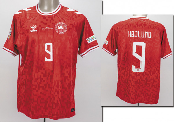 UEFA Euro 2024 match worn football shirt Denmark