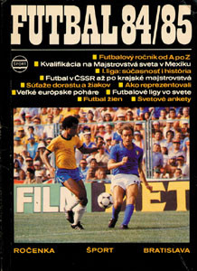 Futbal 84/85. Tschechoslowakisches Fußballjahrbuch 1984/85.