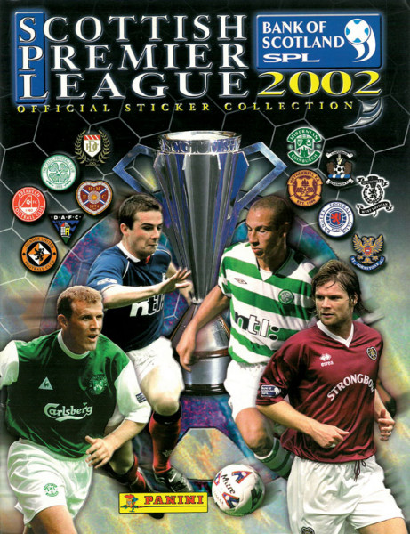 Scottish Premier League 2002. Official sticker collection.