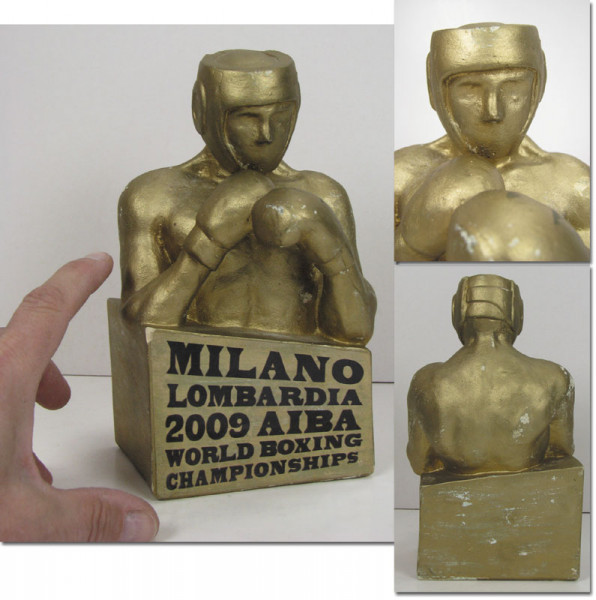 Boxerfigur: Milano Lombardia 2009 AIBA, Siegerpreis WM 2009