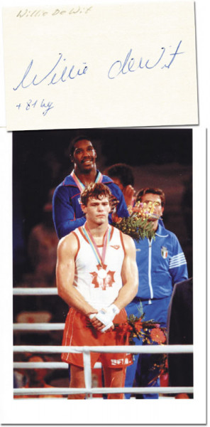 DeWit, Willie: Olympic Games 1984 Boxing Autograph Canada