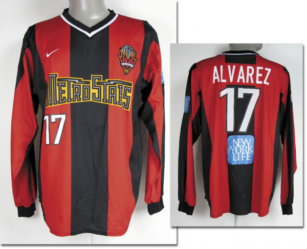 Pedro Alvarez, am 26.05.2001 gegen Bayern München, New York Metro Stars - Trikot 2001