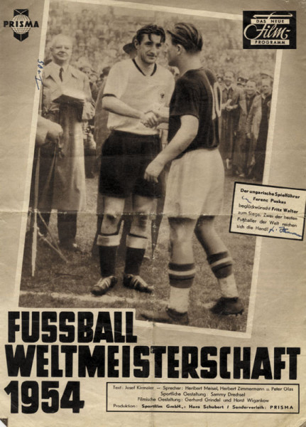 Fussball Weltmeisterschaft 1954. Prisam Das neue Film-Programm
