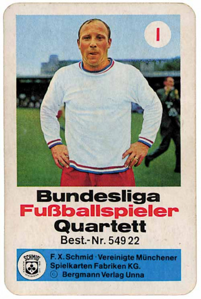 Bundesliga Fußballspieler, Kartenspiel 54922 - I