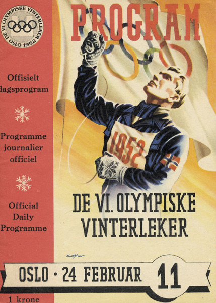 Olympic Winter Games 1952. Oslo Daily Programm