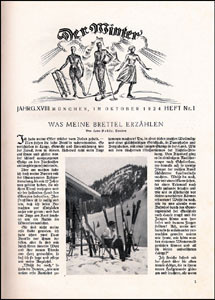 Fachblatt für Wintersport. 18. Jahrgang 1924/25 komplett gebunden.