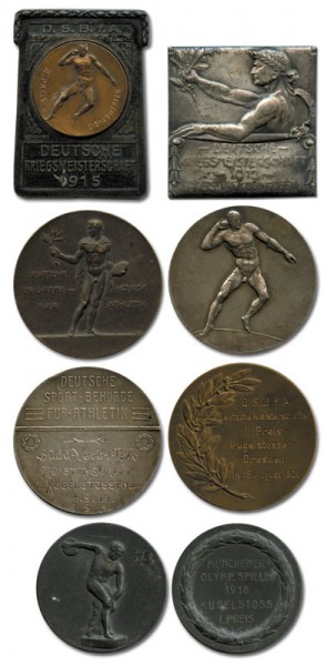 Sammlung Siegermedaillen, Siegermedaillen 1913