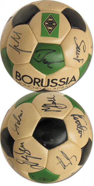 Mönchengladbach - Autogrammball: Original Autograph football Moenchengladbach 90s