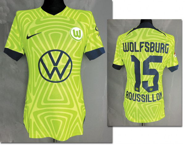 Jerome Roussillon, Bundesliga Saison 2022/23, Wolfsburg, VfL - Trikot 2022/23