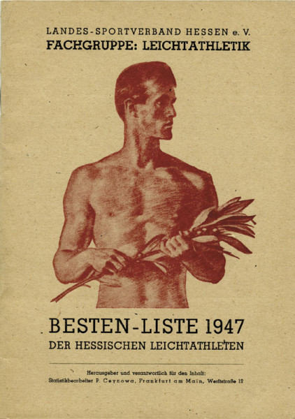 Besten-Liste 1947 der hessischen Leichtathleten.
