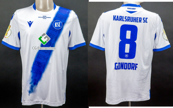 Jerome Gondorf am 27.10.2021 gegen Leverkusen, Karlsruher SC - Trikot 2021/2022