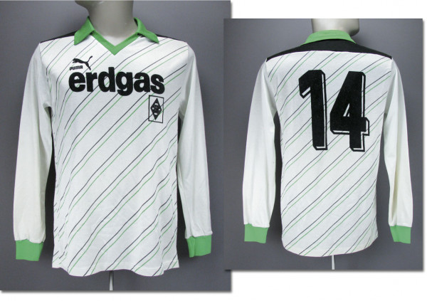 Hans-Jörg Criens am 6.11.1985 gegen Rotterdam, Mönchengladbach, Borussia - Trikot 1985/86