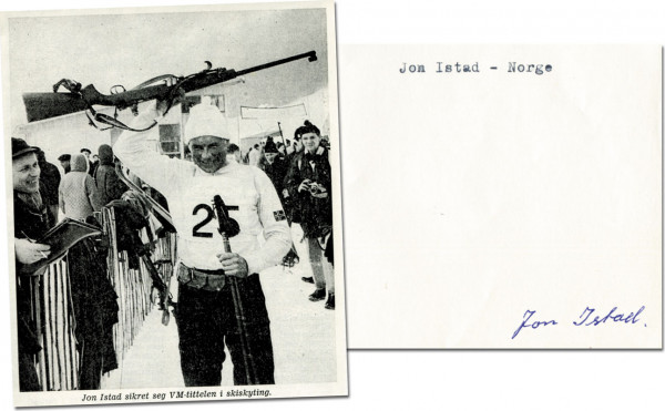 Istad, Jon: Olympic Winter Games 1968 Autograph Biathlon NOR