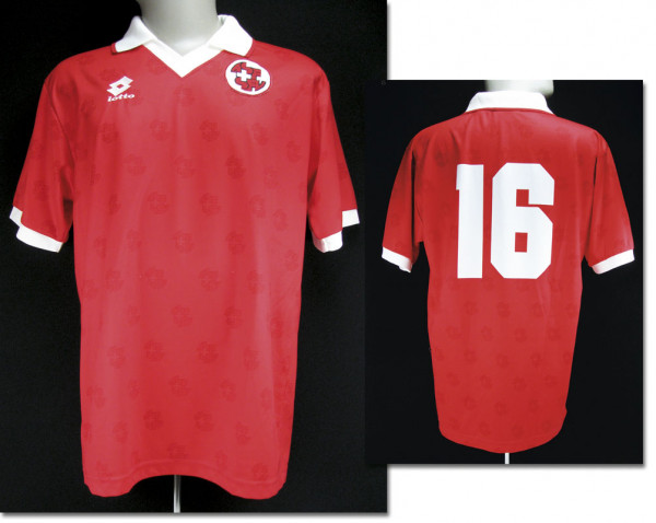 match worn football shirt Switzerland 1994-1996