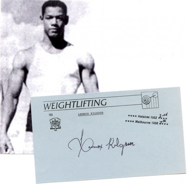 Kilgour, Lennox: Autograph Olympic Games 1952 Weightlifting Trinid