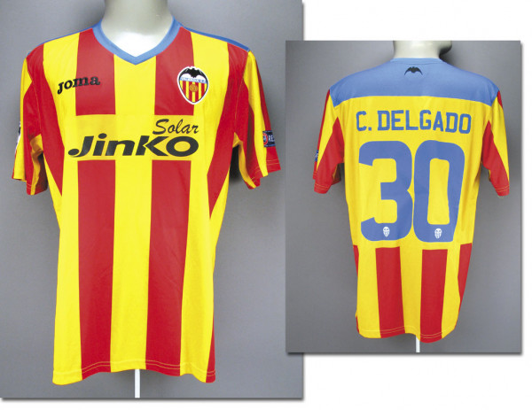 match worn football shirt CF Valencia 2012/2013
